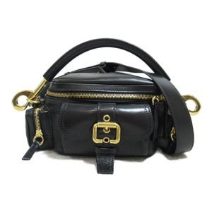 Chloe Camera Small Shoulder Bag Leather Black